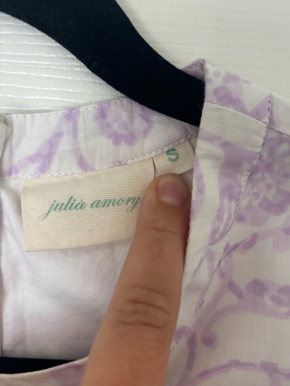 Julia Amory Lavender Floral Dress 100% cotton - Picture 6 of 6
